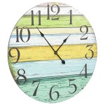 vidaXL Ceas de perete, multicolor, 60 cm, MDF vidaXL Ceas de perete, multicolor, 60 cm, MDF