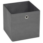 vidaXL Cutii de depozitare, 4 buc., gri, 28x28x28 cm, material nețesut