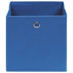 vidaXL Cutii depozitare 10 buc. albastru 28x28x28 cm material nețesut