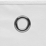 vidaXL Cutii depozitare cu capace, 10 buc., alb, 28x28x28 cm