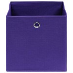 vidaXL Cutii de depozitare 4 buc. violet, 28x28x28 cm, textil nețesut vidaXL Cutii de depozitare 4 buc. violet, 28x28x28 cm, textil nețesut