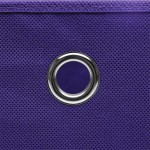 vidaXL Cutii de depozitare 4 buc. violet, 28x28x28 cm, textil nețesut vidaXL Cutii de depozitare 4 buc. violet, 28x28x28 cm, textil nețesut