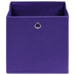 vidaXL Cutii de depozitare 10 buc. violet, 28x28x28 cm, textil nețesut vidaXL Cutii de depozitare 10 buc. violet, 28x28x28 cm, textil nețesut
