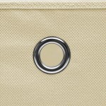 vidaXL Cutii depozitare cu capace, 4 buc., crem, 28x28x28 cm vidaXL Cutii depozitare cu capace, 4 buc., crem, 28x28x28 cm