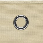 vidaXL Cutii depozitare cu capace, 10 buc., crem, 28x28x28 cm vidaXL Cutii depozitare cu capace, 10 buc., crem, 28x28x28 cm