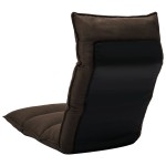vidaXL Scaun de podea pliabil, maro, material textil vidaXL Scaun de podea pliabil, maro, material textil