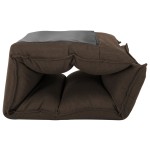 vidaXL Scaun de podea pliabil, maro, material textil vidaXL Scaun de podea pliabil, maro, material textil
