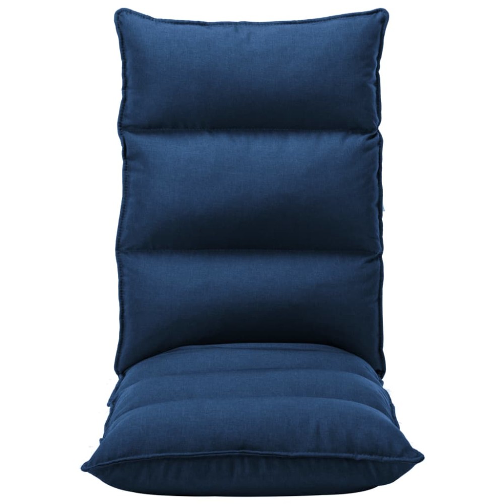 vidaXL Scaun de podea pliabil, albastru, material textil