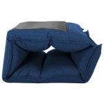 vidaXL Scaun de podea pliabil, albastru, material textil vidaXL Scaun de podea pliabil, albastru, material textil