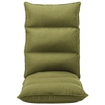 vidaXL Scaun de podea pliabil, verde, material textil vidaXL Scaun de podea pliabil, verde, material textil