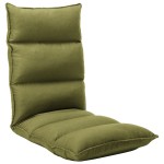 vidaXL Scaun de podea pliabil, verde, material textil vidaXL Scaun de podea pliabil, verde, material textil