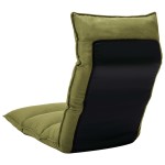 vidaXL Scaun de podea pliabil, verde, material textil vidaXL Scaun de podea pliabil, verde, material textil