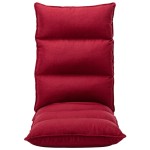 vidaXL Scaun de podea pliabil, roșu vin, material textil vidaXL Scaun de podea pliabil, roșu vin, material textil
