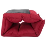 vidaXL Scaun de podea pliabil, roșu vin, material textil vidaXL Scaun de podea pliabil, roșu vin, material textil