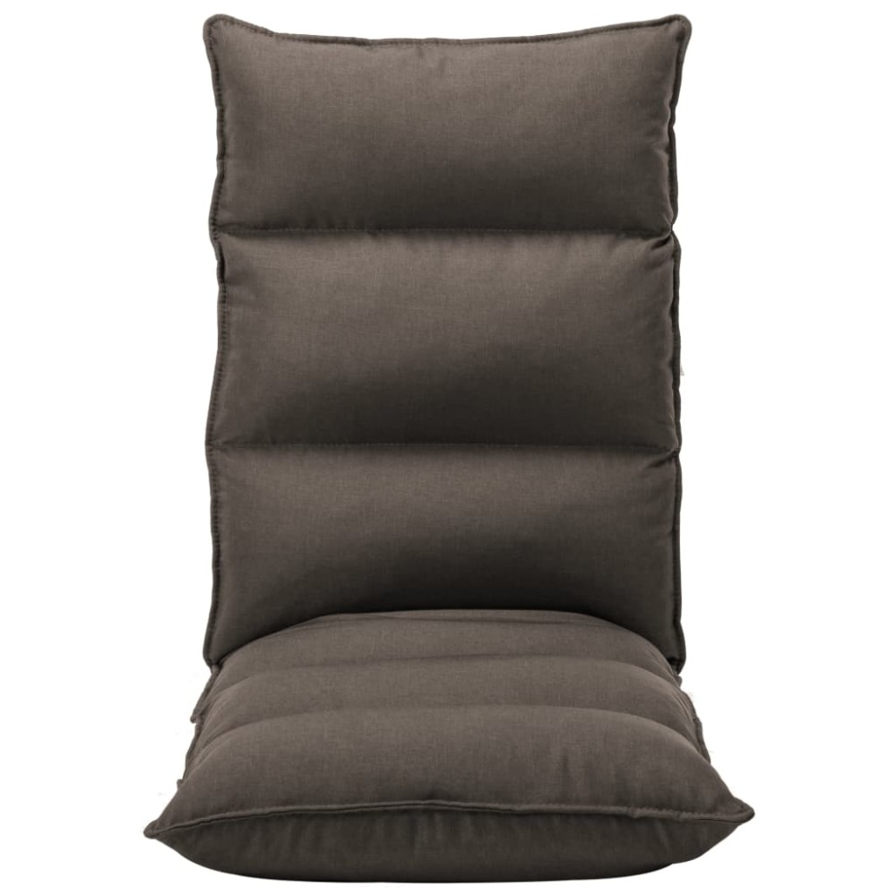 vidaXL Scaun de podea pliabil, gri taupe, material textil