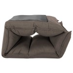 vidaXL Scaun de podea pliabil, gri taupe, material textil vidaXL Scaun de podea pliabil, gri taupe, material textil
