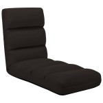 vidaXL Scaun de podea pliabil, maro, piele ecologică vidaXL Scaun de podea pliabil, maro, piele ecologică