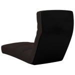 vidaXL Scaun de podea pliabil, maro, piele ecologică vidaXL Scaun de podea pliabil, maro, piele ecologică