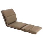 vidaXL Scaun de podea pliabil, gri taupe, microfibră vidaXL Scaun de podea pliabil, gri taupe, microfibră