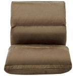 vidaXL Scaun de podea pliabil, gri taupe, microfibră vidaXL Scaun de podea pliabil, gri taupe, microfibră