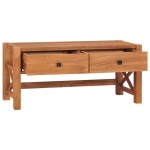 vidaXL Comodă TV, 100x40x45 cm, lemn de tec