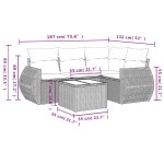 vidaXL Set canapele de grădină cu perne, 5 piese, bej, poliratan vidaXL Set canapele de grădină cu perne, 5 piese, bej, poliratan