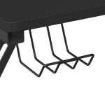 vidaXL Birou de gaming cu picioare formă Y, negru, 110x60x75 cm