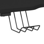 vidaXL Birou de gaming cu picioare în formă de ZZ, negru, 110x60x75 cm