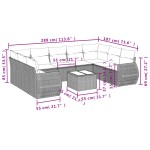 vidaXL Set canapele de grădină cu perne, 10 piese, bej, poliratan vidaXL Set canapele de grădină cu perne, 10 piese, bej, poliratan