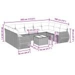 vidaXL Set canapele de grădină cu perne 10 piese gri deschis poliratan vidaXL Set canapele de grădină cu perne 10 piese gri deschis poliratan