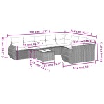 vidaXL Set canapele de grădină cu perne 10 piese gri deschis poliratan vidaXL Set canapele de grădină cu perne 10 piese gri deschis poliratan