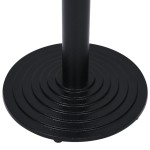 vidaXL Picior masă de bistro, negru,Ø43x107 cm, fontă