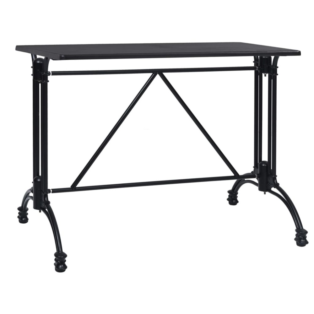 vidaXL Picior masă de bistro, negru, 93x60x72 cm, aluminiu turnat