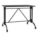 vidaXL Picior masă de bistro, negru, 93x60x72 cm, aluminiu turnat