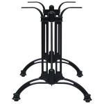 vidaXL Picior masă de bistro, negru, 93x60x72 cm, aluminiu turnat