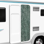 vidaXL Perdea pentru insecte, verde și alb, 56 x 185 cm, chenille vidaXL Perdea pentru insecte, verde și alb, 56 x 185 cm, chenille