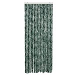 vidaXL Perdea pentru insecte, verde și alb, 56 x 185 cm, chenille vidaXL Perdea pentru insecte, verde și alb, 56 x 185 cm, chenille
