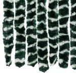 vidaXL Perdea pentru insecte, verde și alb, 56 x 185 cm, chenille vidaXL Perdea pentru insecte, verde și alb, 56 x 185 cm, chenille