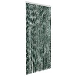 vidaXL Perdea pentru insecte, verde și alb, 100 x 220 cm, chenille vidaXL Perdea pentru insecte, verde și alb, 100 x 220 cm, chenille