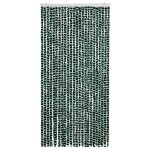 vidaXL Perdea pentru insecte, verde și alb, 100 x 220 cm, chenille vidaXL Perdea pentru insecte, verde și alb, 100 x 220 cm, chenille