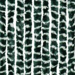 vidaXL Perdea pentru insecte, verde și alb, 100 x 220 cm, chenille vidaXL Perdea pentru insecte, verde și alb, 100 x 220 cm, chenille