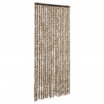 vidaXL Perdea pentru insecte, bej și maro, 56 x 185 cm, chenille vidaXL Perdea pentru insecte, bej și maro, 56 x 185 cm, chenille