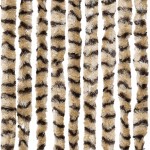 vidaXL Perdea pentru insecte, bej și maro, 56 x 185 cm, chenille vidaXL Perdea pentru insecte, bej și maro, 56 x 185 cm, chenille