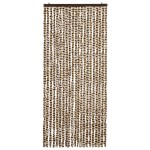 vidaXL Perdea pentru insecte, bej și maro, 90 x 220 cm, chenille vidaXL Perdea pentru insecte, bej și maro, 90 x 220 cm, chenille