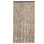 vidaXL Perdea pentru insecte, bej și maro, 100 x 220 cm, chenille vidaXL Perdea pentru insecte, bej și maro, 100 x 220 cm, chenille