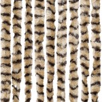 vidaXL Perdea pentru insecte, bej și maro, 100 x 220 cm, chenille vidaXL Perdea pentru insecte, bej și maro, 100 x 220 cm, chenille