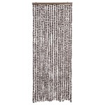 vidaXL Perdea pentru insecte, maro și alb, 56 x 185 cm, chenille vidaXL Perdea pentru insecte, maro și alb, 56 x 185 cm, chenille