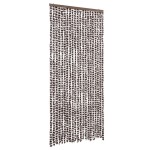 vidaXL Perdea pentru insecte, maro și alb, 90 x 220 cm, chenille vidaXL Perdea pentru insecte, maro și alb, 90 x 220 cm, chenille