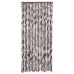 vidaXL Perdea pentru insecte, maro și alb, 90 x 220 cm, chenille vidaXL Perdea pentru insecte, maro și alb, 90 x 220 cm, chenille