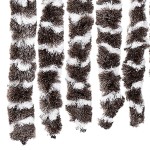 vidaXL Perdea pentru insecte, maro și alb, 100 x 220 cm, chenille vidaXL Perdea pentru insecte, maro și alb, 100 x 220 cm, chenille